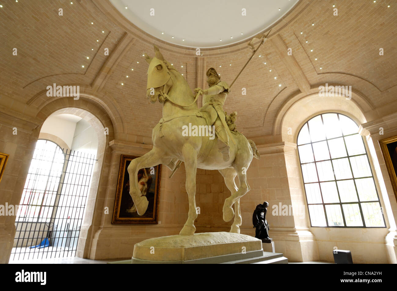 France, Nord, Lille, musée des beaux-arts et palais, statue du chevalier errant par Emmanuel Freminet Banque D'Images