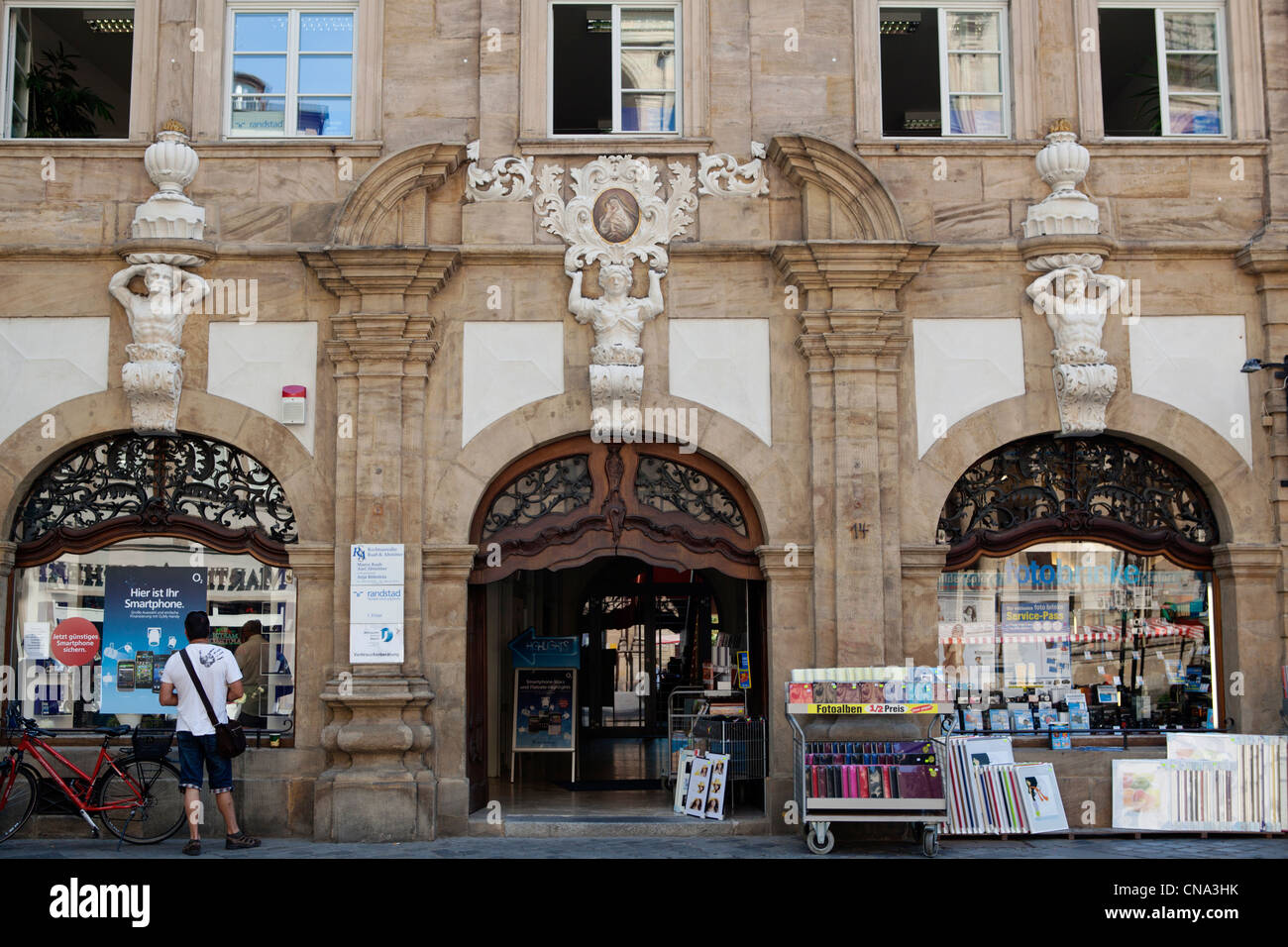 Librairie Ancienne à Bamberg, Francony, Allemagne Banque D'Images