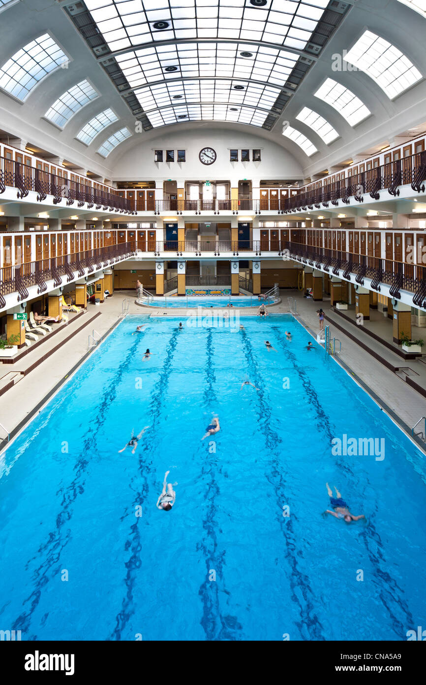 L'Autriche, Vienne, quartier de Favoriten, Amalienbad de piscine Art déco 1926 architectes Karl Otto Schmalhofer et Nadel Banque D'Images