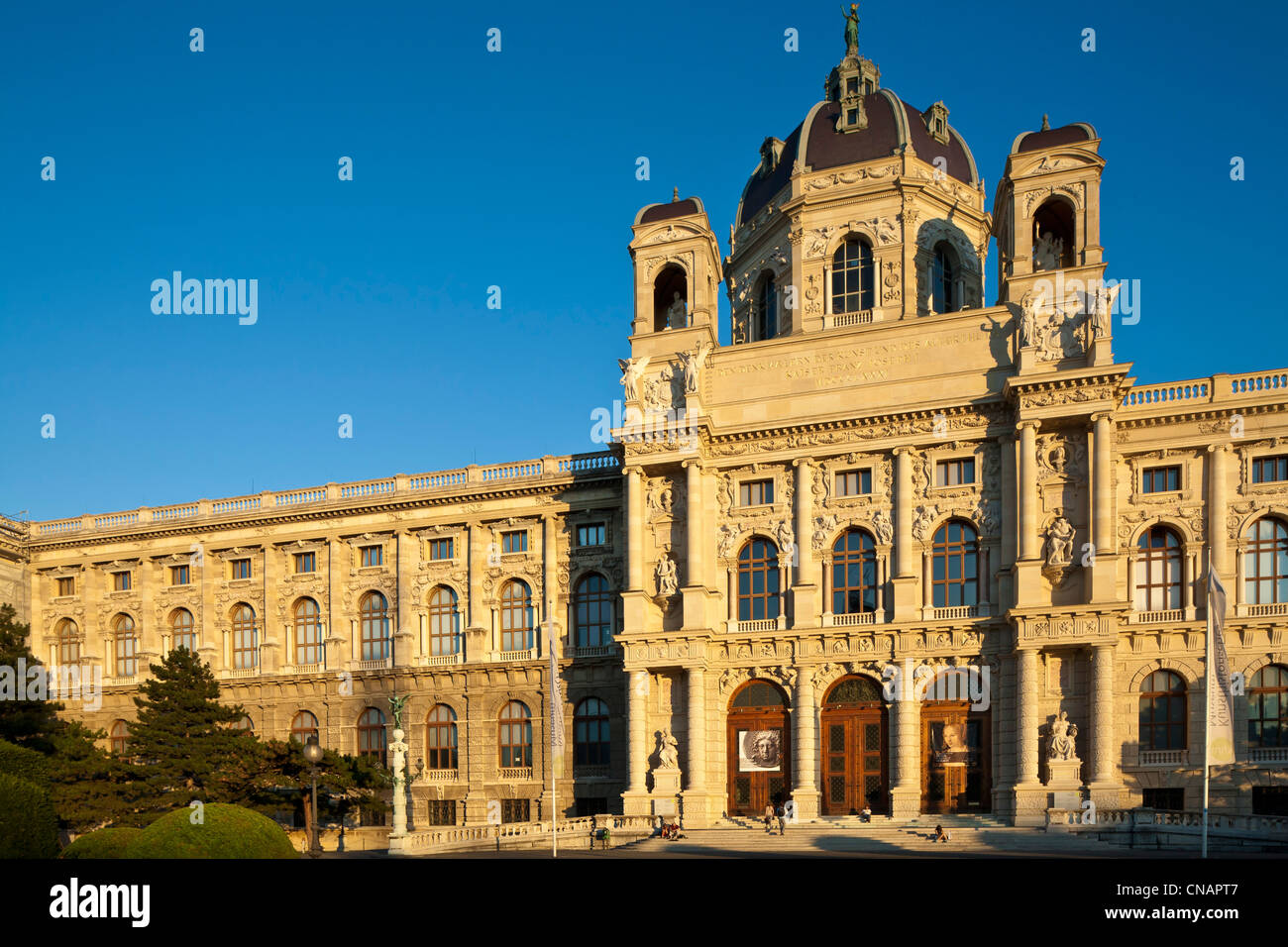 L'Autriche, Vienne, Kunsthistorisches Museum, construit en 1891 par Carl von Hasenauer et Gottfried Semper pour les Habsbourg Banque D'Images