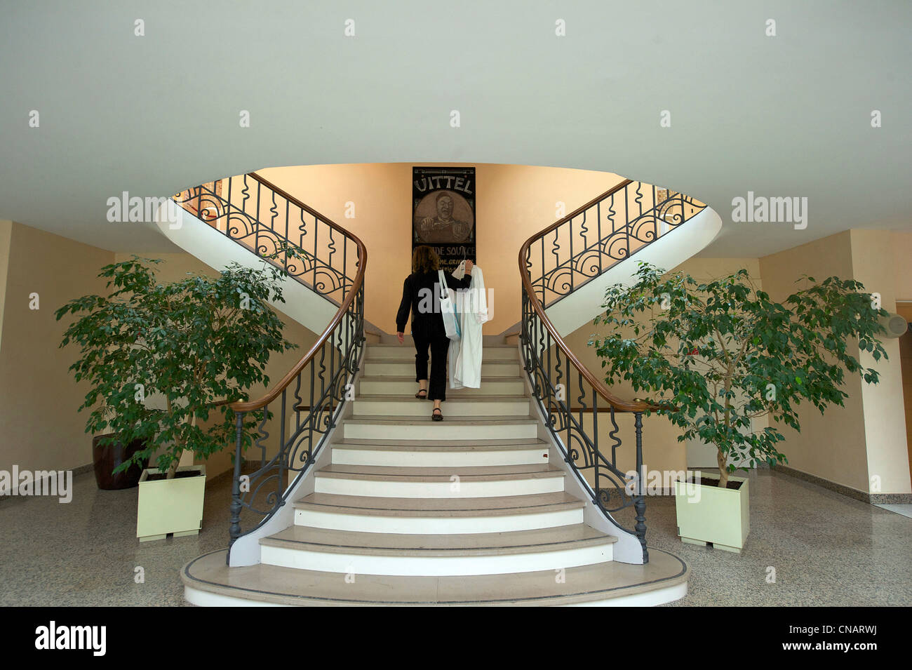 France, Vosges, Vittel spa and health Resort, Vittel thermal Spa, hall d'entrée Banque D'Images