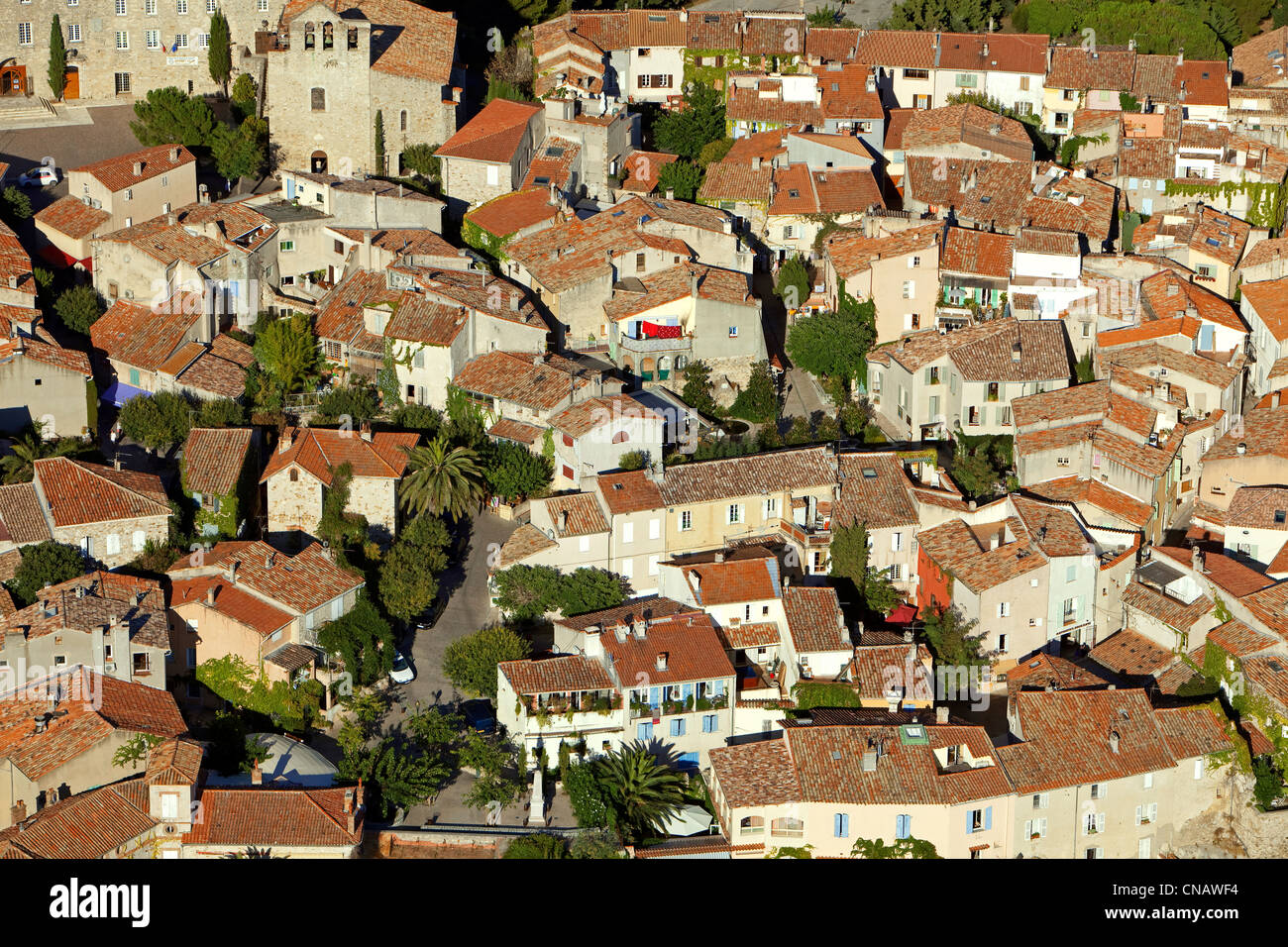 La France, Var, Le Castellet (vue aérienne) Banque D'Images