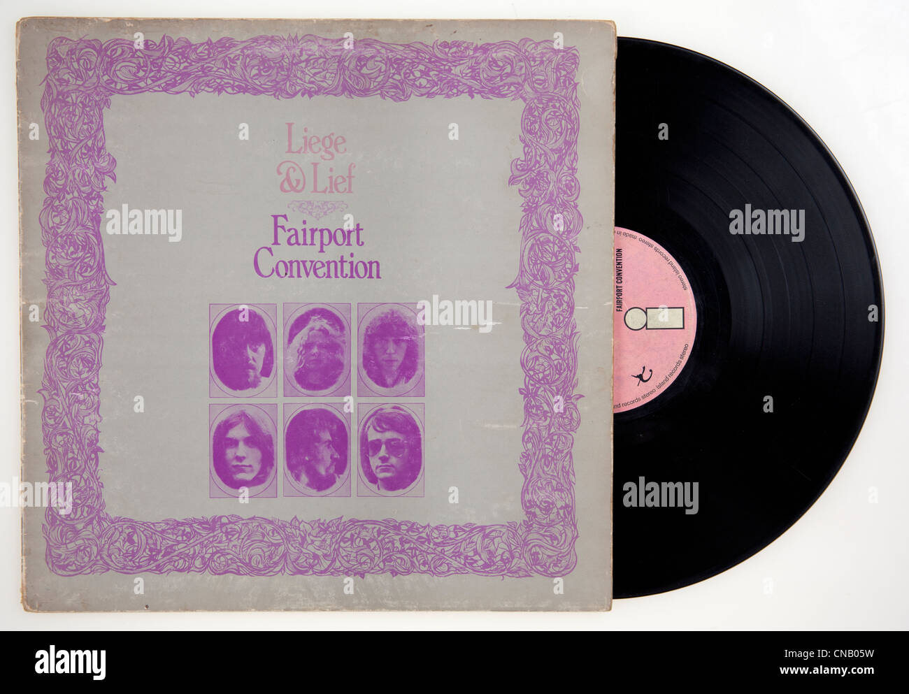 Couverture de l'album vinyle Liege & Lief par Fairport Convention, publié 1969 sur Island records Banque D'Images