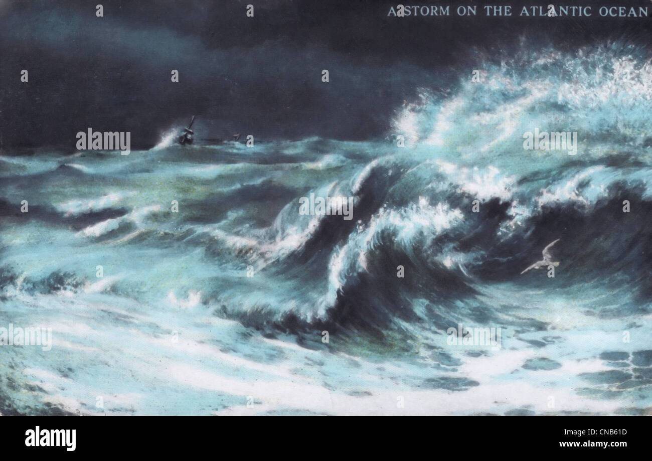 Tempête sur l'Océan Atlantique Banque D'Images