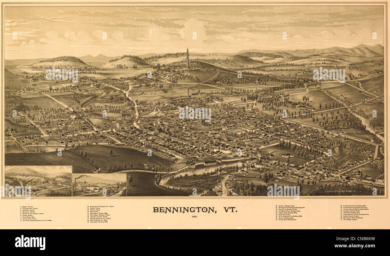 Vermont circa 1887 Banque D'Images