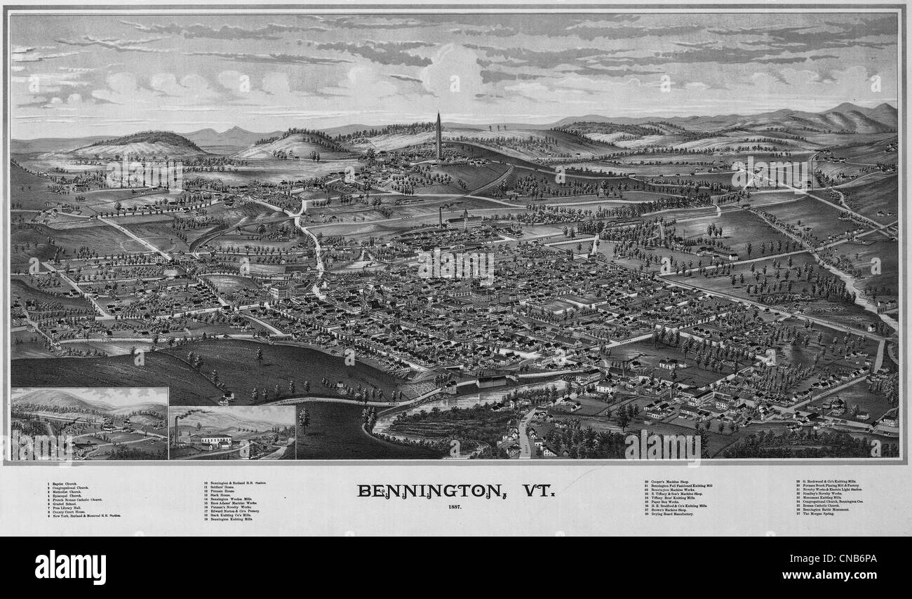 Vermont circa 1887 Banque D'Images