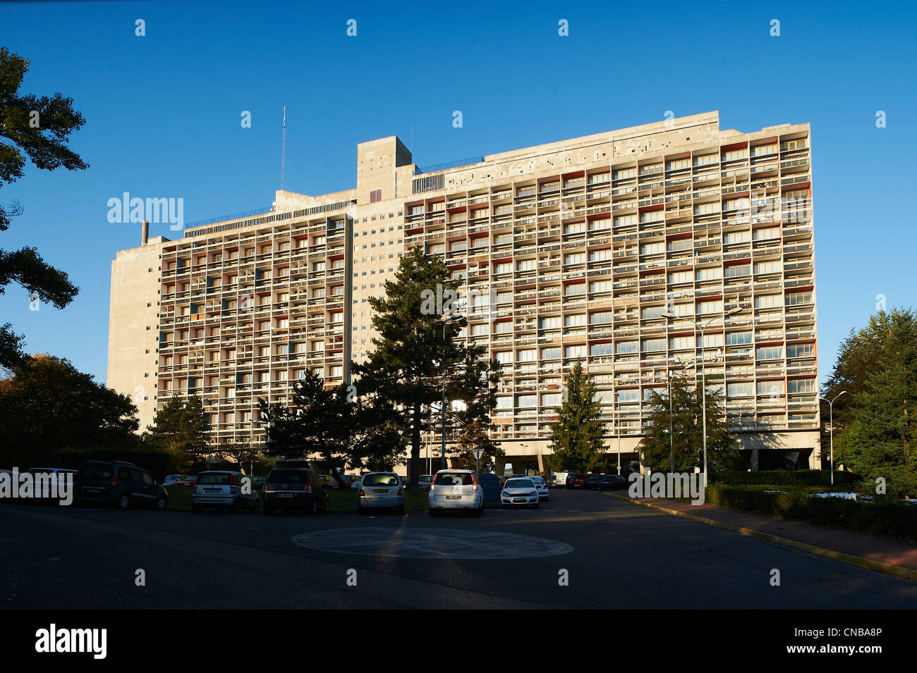 France, Loire, Firminy, Le Corbusier site de Firminy Firminy (Vert), l'unité d'habitation Banque D'Images