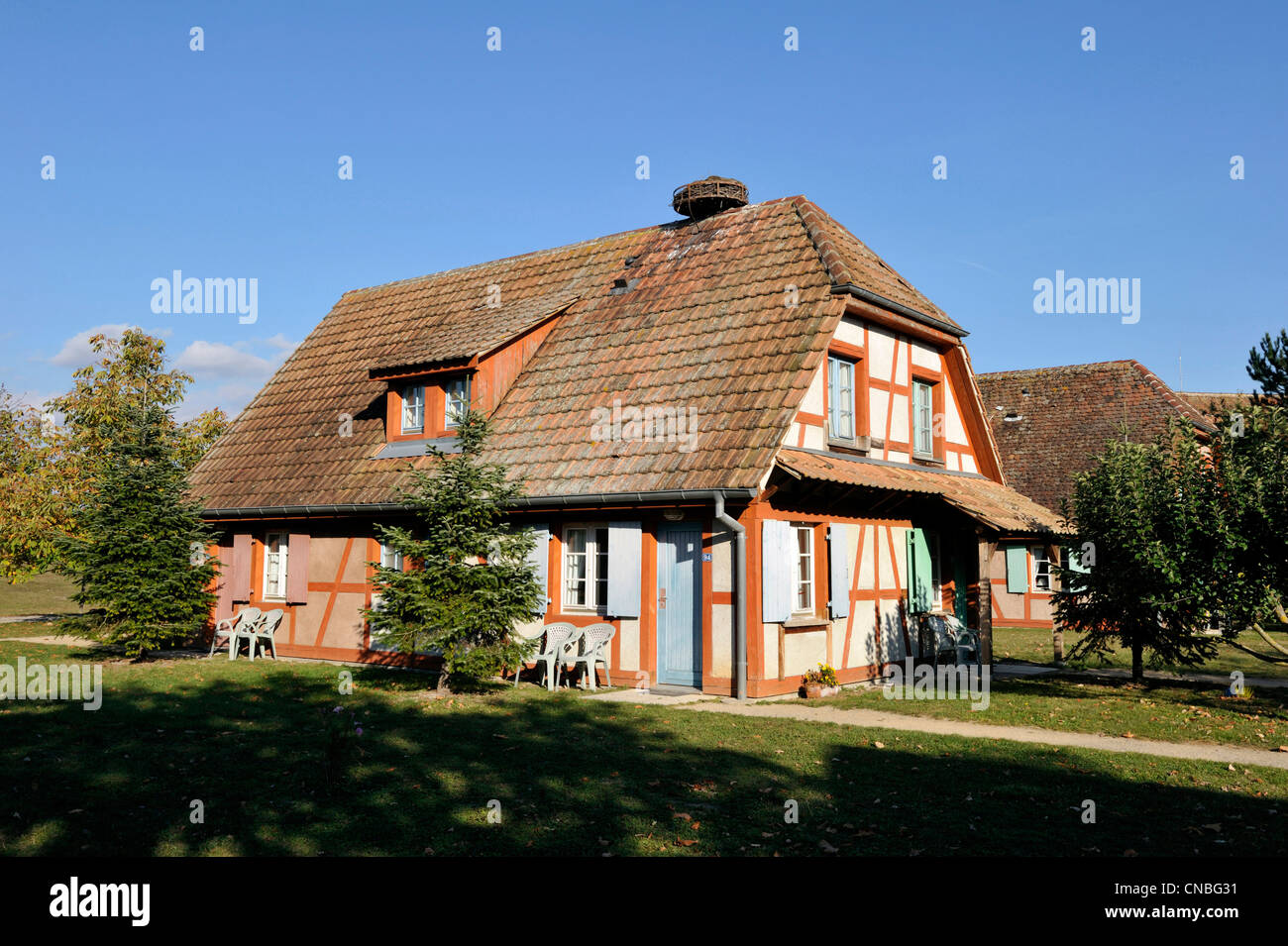 France, Alsace, Ungersheim, écomusée d'Alsace, l'Hôtel Les Loges Banque D'Images