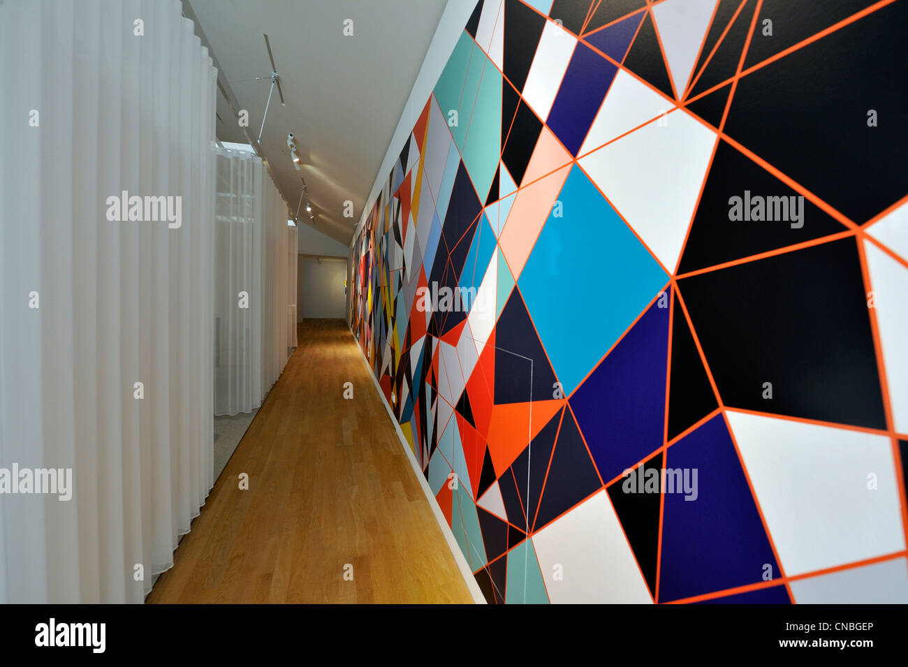 Allemagne, Baden Wuerttemberg, Weil am Rhein, Vitra maison, 17 maisons entassées par les architectes Herzog et de Meuron Banque D'Images