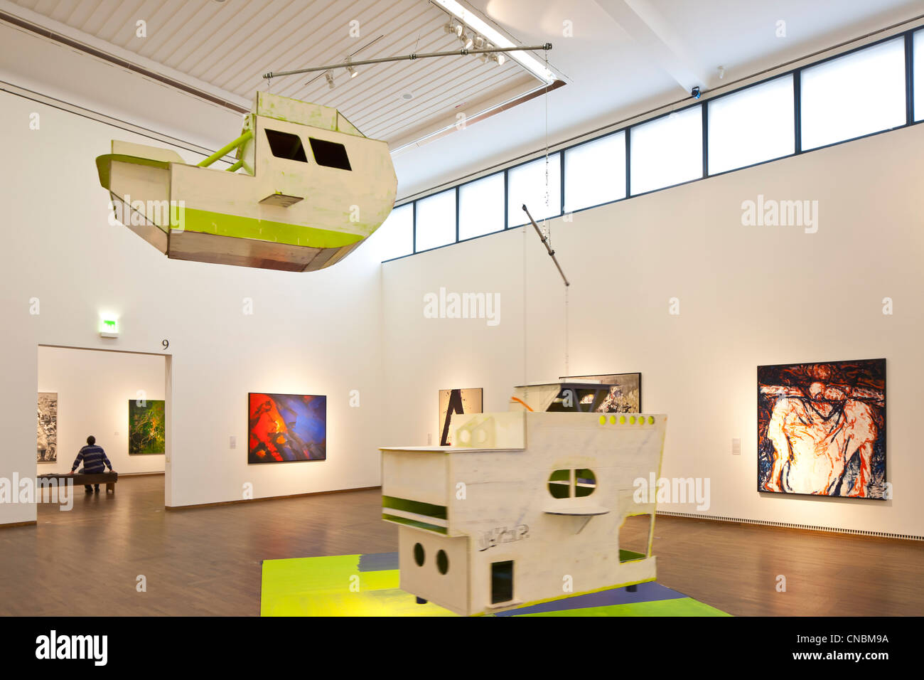 L'Autriche, Vienne, MuseumsQuartier, Leopold Museum, ouvert en 2001, l'une des plus importantes collections d'art moderne à l'Autrichienne Banque D'Images
