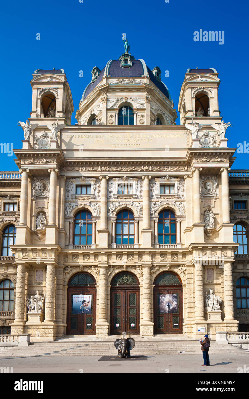 L'Autriche, Vienne, Maria-Theresien-Platz, Musée d'Histoire Naturelle (Naturhistorisches Museum) pour l'histoire naturelle des Habsbourg Banque D'Images