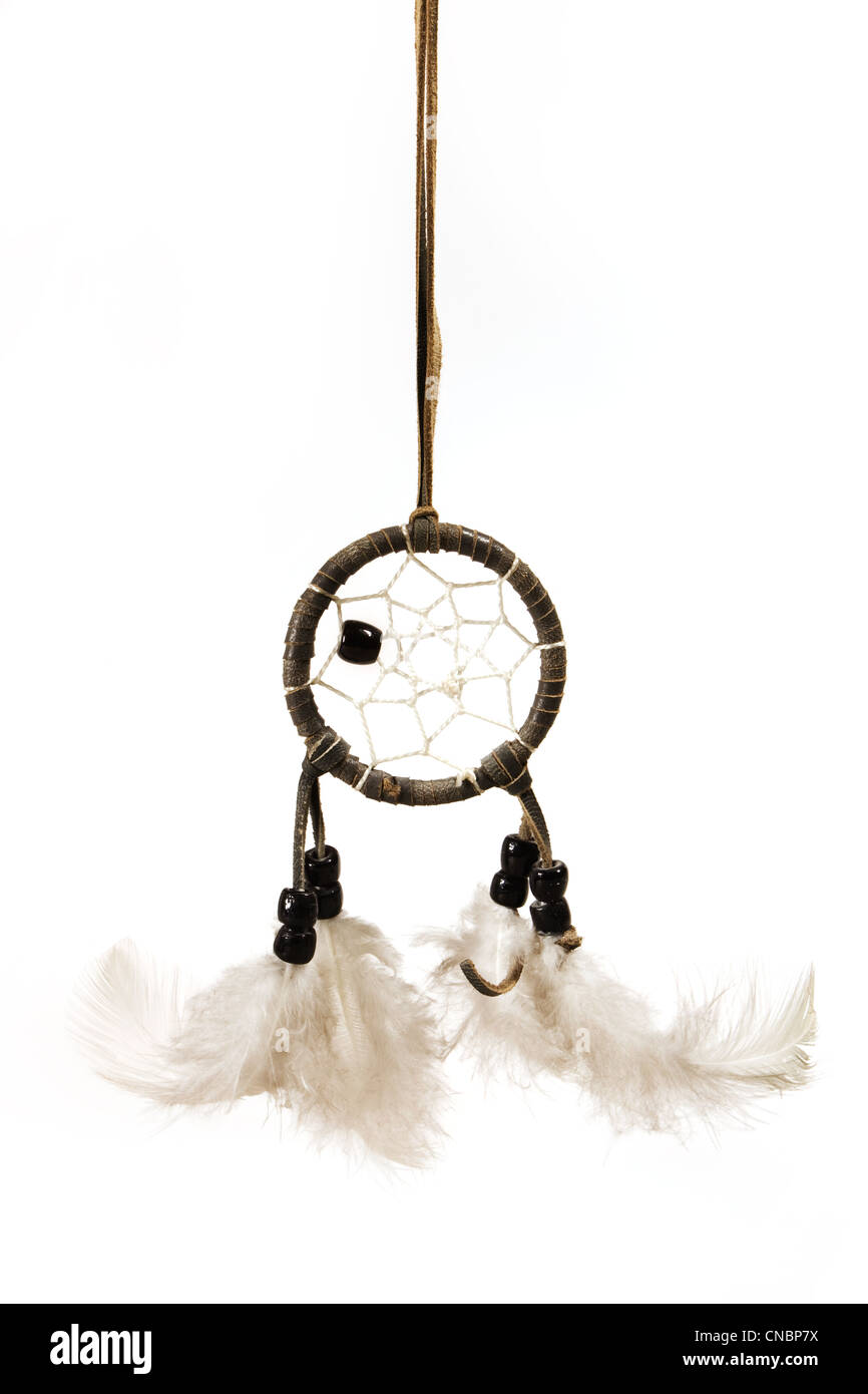 Dream Catcher sur un fond blanc Banque D'Images Dream Catcher sur un fond blanc Banque D'Images
