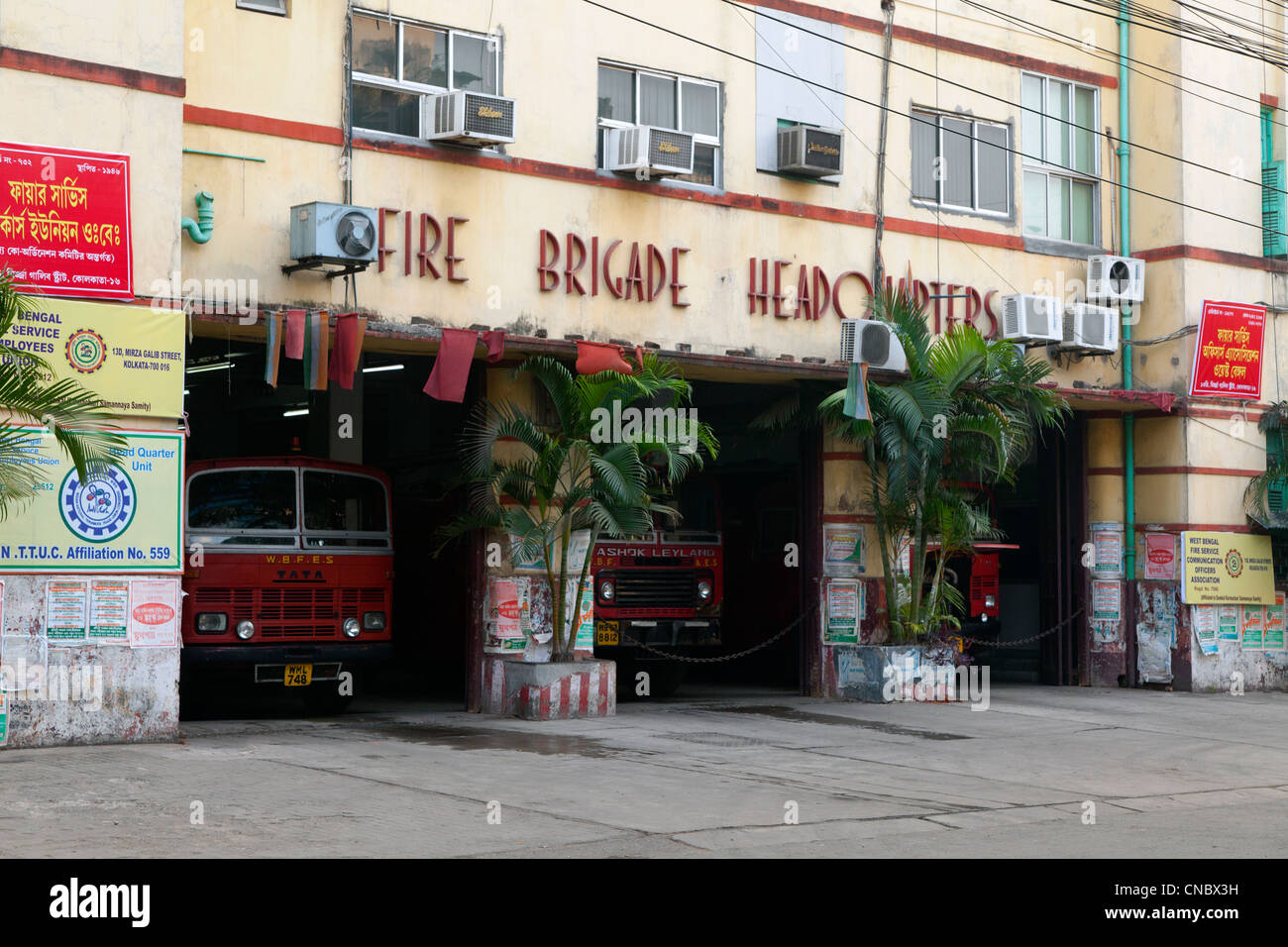 L'Inde, le Bengale occidental, Calcutta, Fire Brigade Banque D'Images