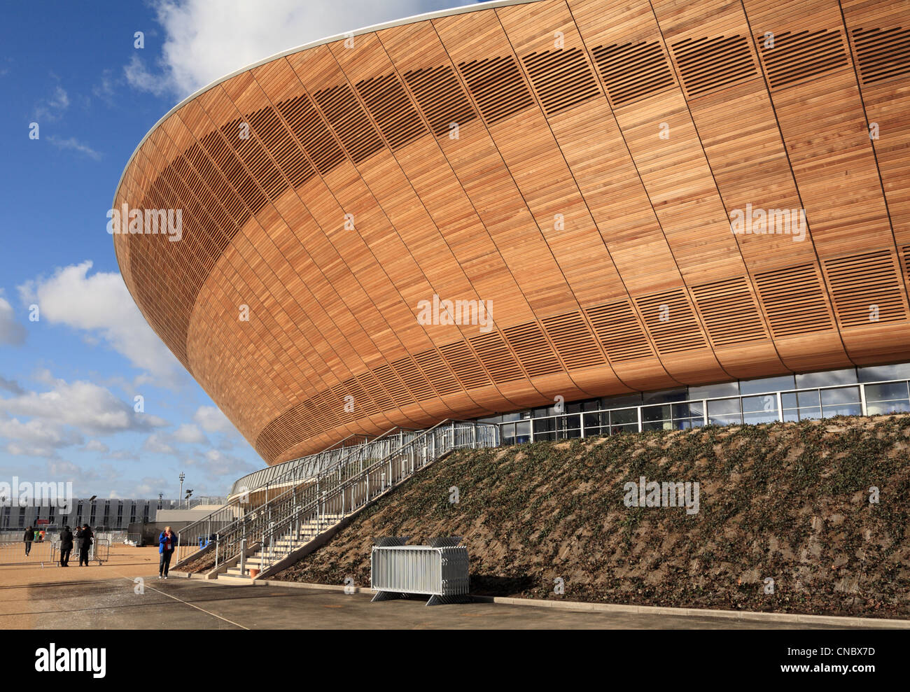 Détail du Vélodrome du parc Olympique Stratford Londres jeux olympiques 2012 Jeux Banque D'Images