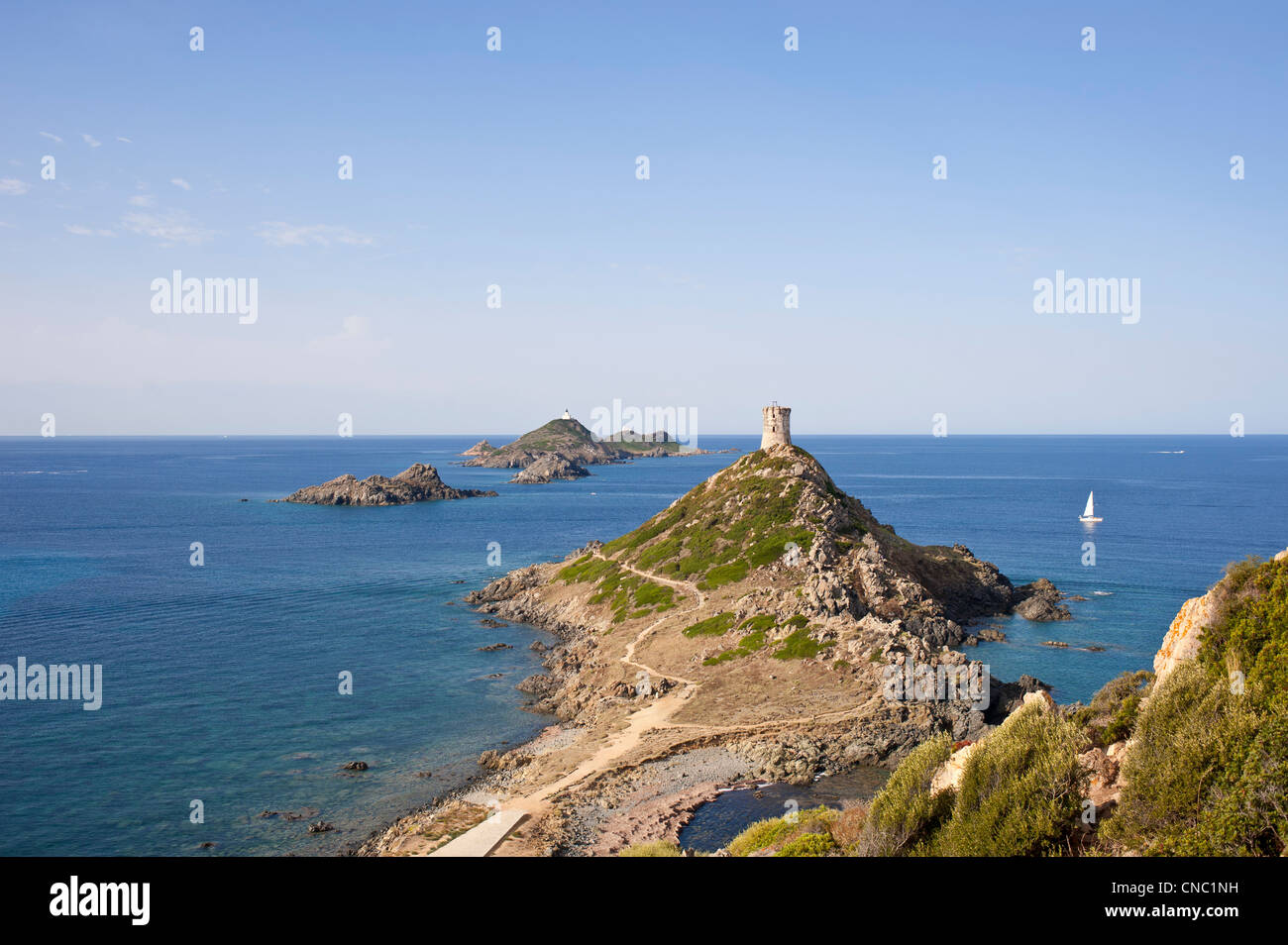 France, Corse du Sud, Golfe d'Ajaccio, les îles Sanguinaires Banque D'Images