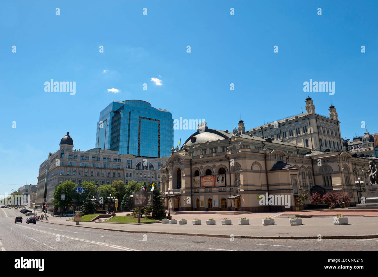 Opéra National de l'Ukraine, Kiev, Ukraine, l'Europe. Banque D'Images