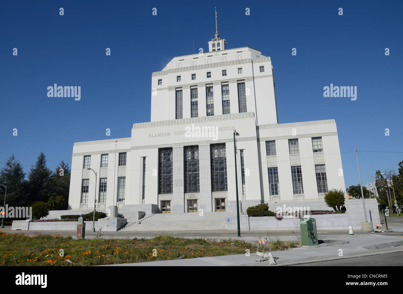 Oakland, Californie, USA - 04 mars. 2012 : vue extérieure de l'Alameda County Court House à Oakland, Californie Banque D'Images