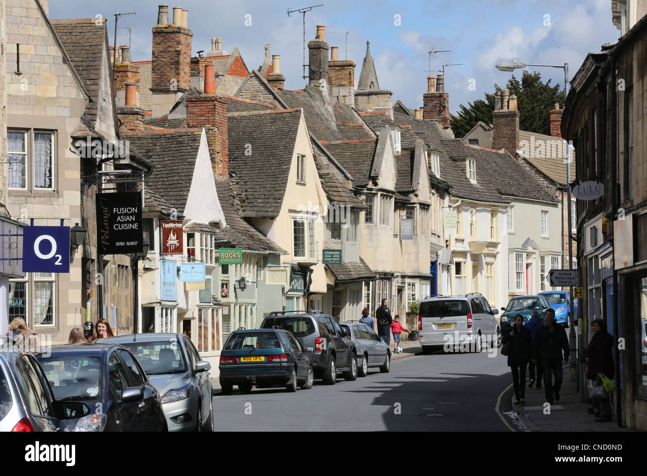 Rue St Paul à Stamford, Lincolnshire Banque D'Images