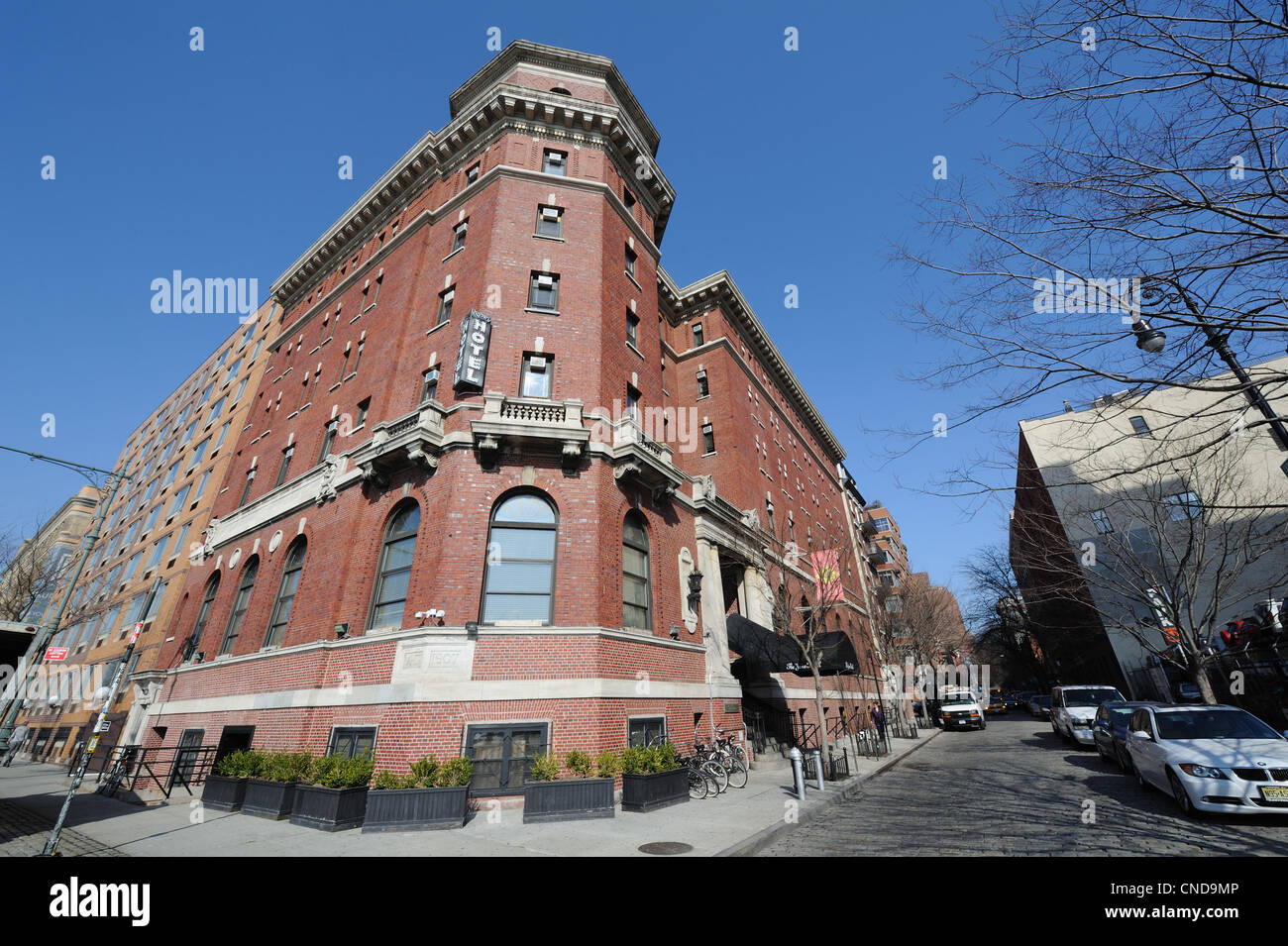 Le Jane, un hôtel à Greenwich Village, ouvert en 1908 comme l'American Seamen's Friend Society et l'Institut d'accueil des marins. Banque D'Images