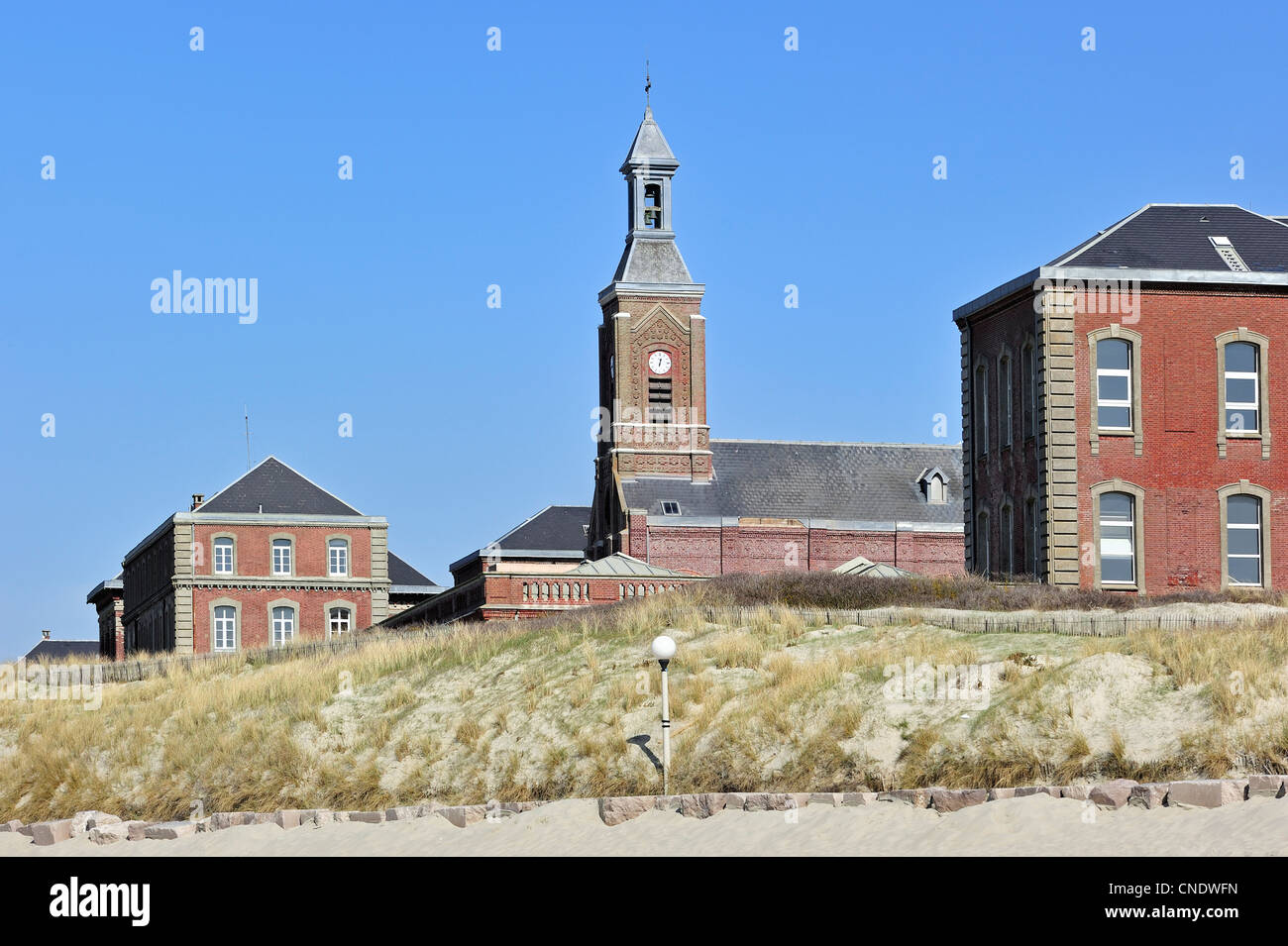 Le sanatorium L'hôpital maritime de Berck pour traiter la tuberculose à Berck-sur-Mer, Côte d'Opale / Côte d'Opale, France Banque D'Images