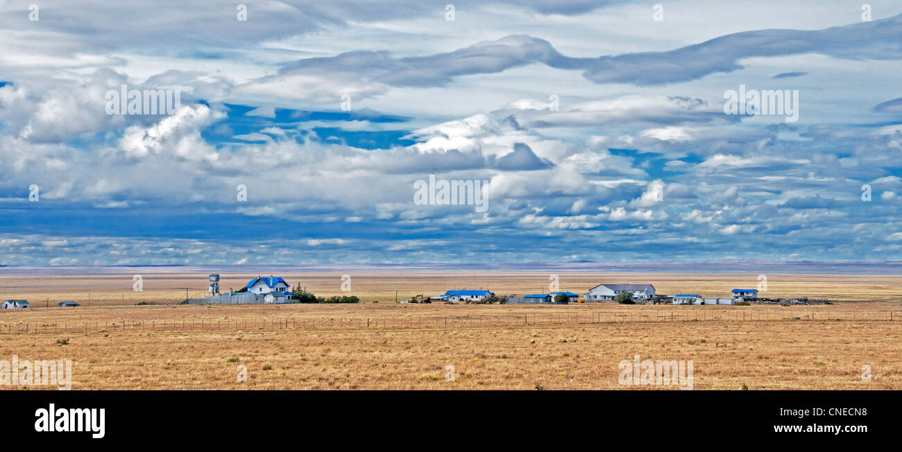 Chili Patagonie australe ferme Banque D'Images