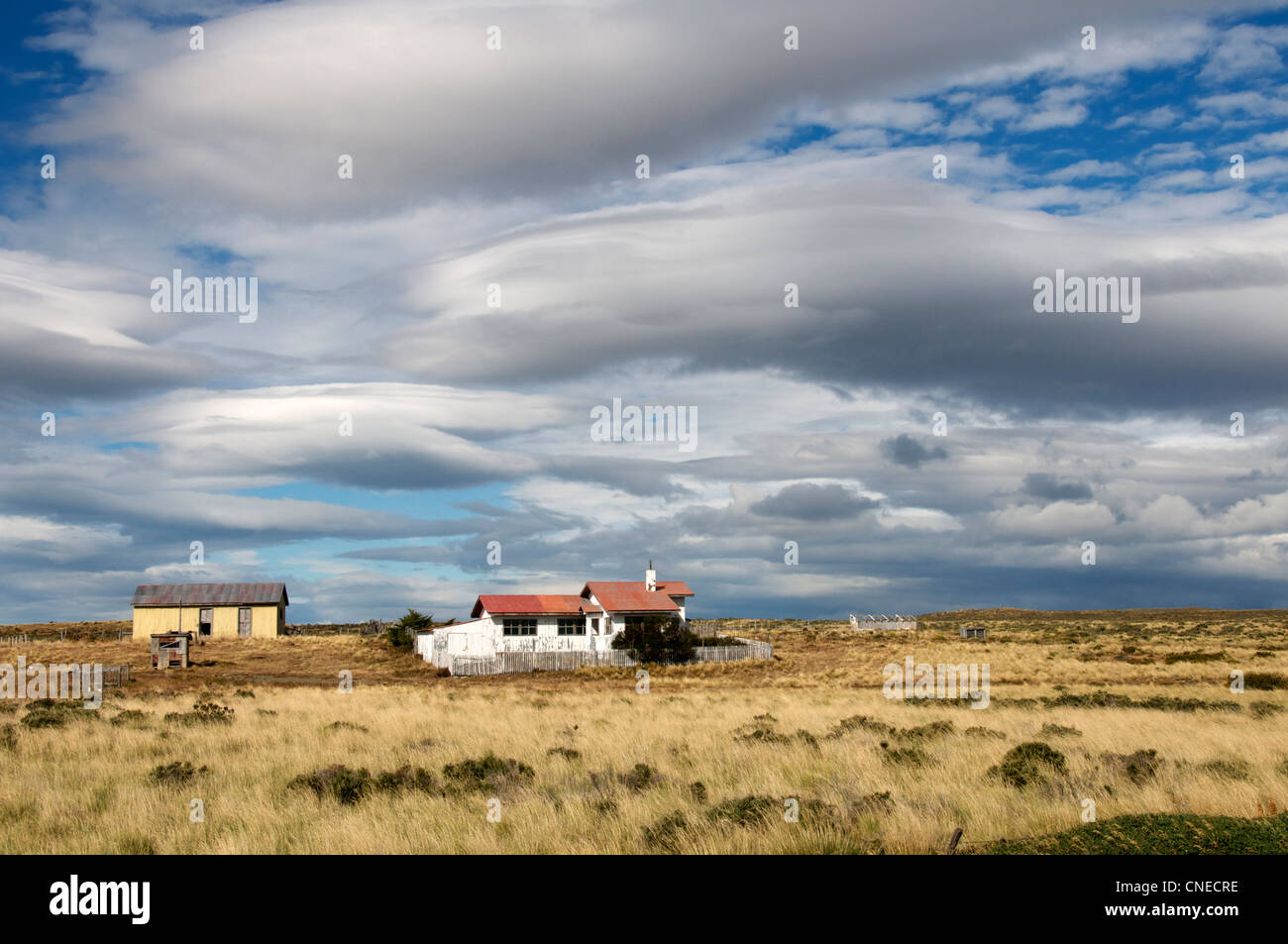 Chili Patagonie australe Homestead Banque D'Images