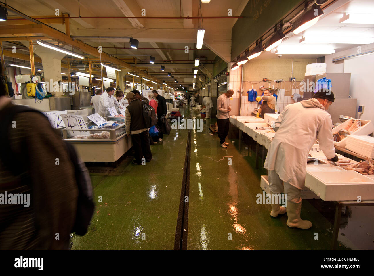 Marché de Billingsgate. Banque D'Images