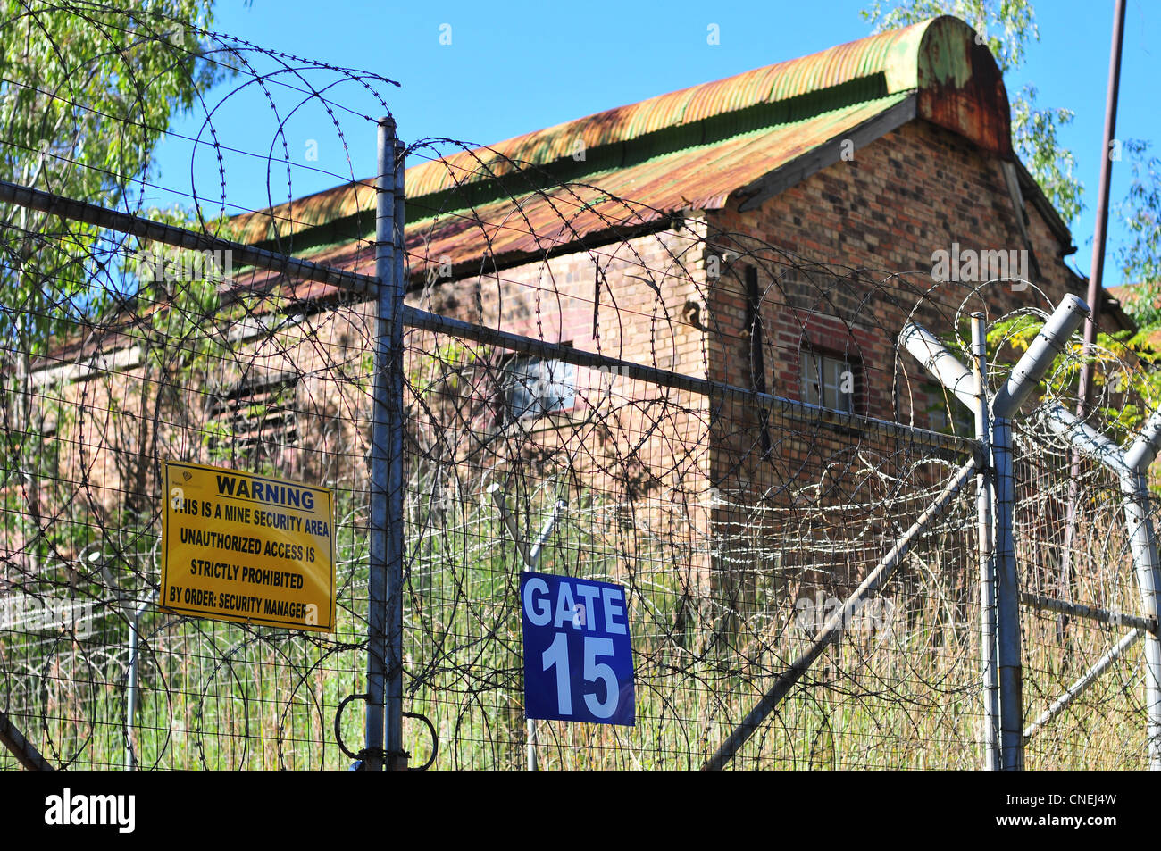 Entrepôt de mines abandonnées Banque D'Images