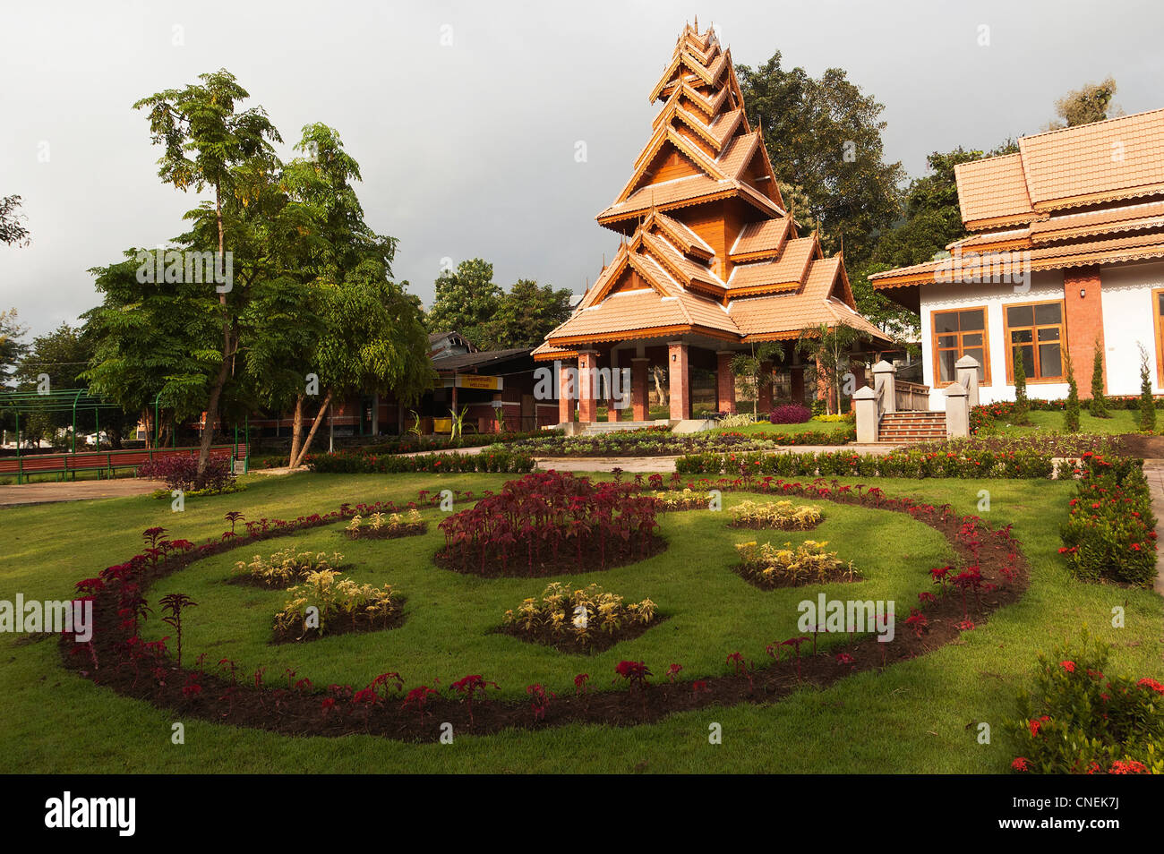 Elk208-3059 Thailande, Mae Hong Son, centre culturel Banque D'Images