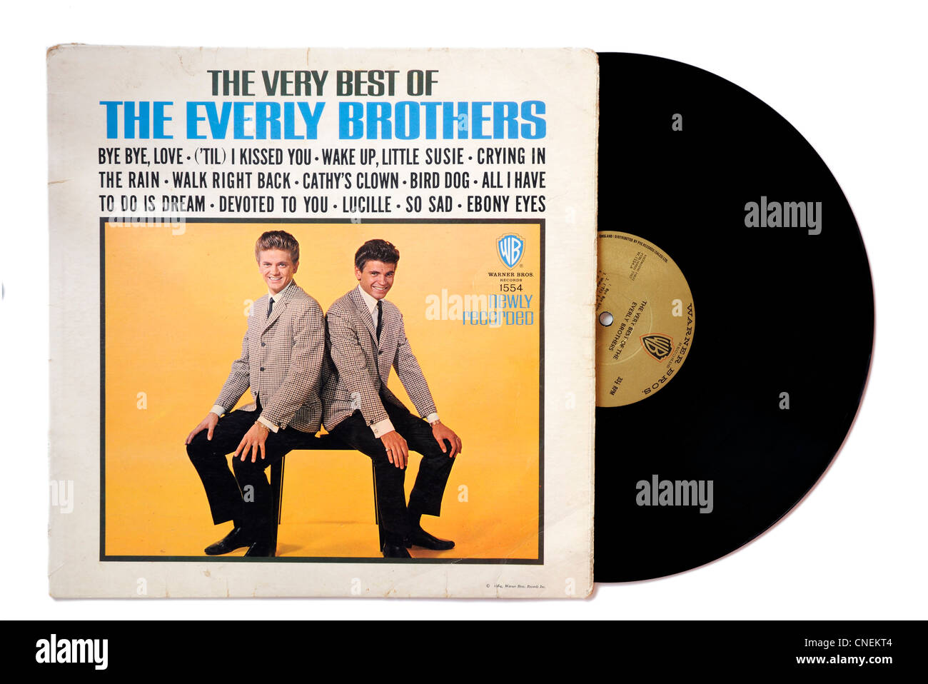 Le meilleur de l'album The Everly Brothers Banque D'Images