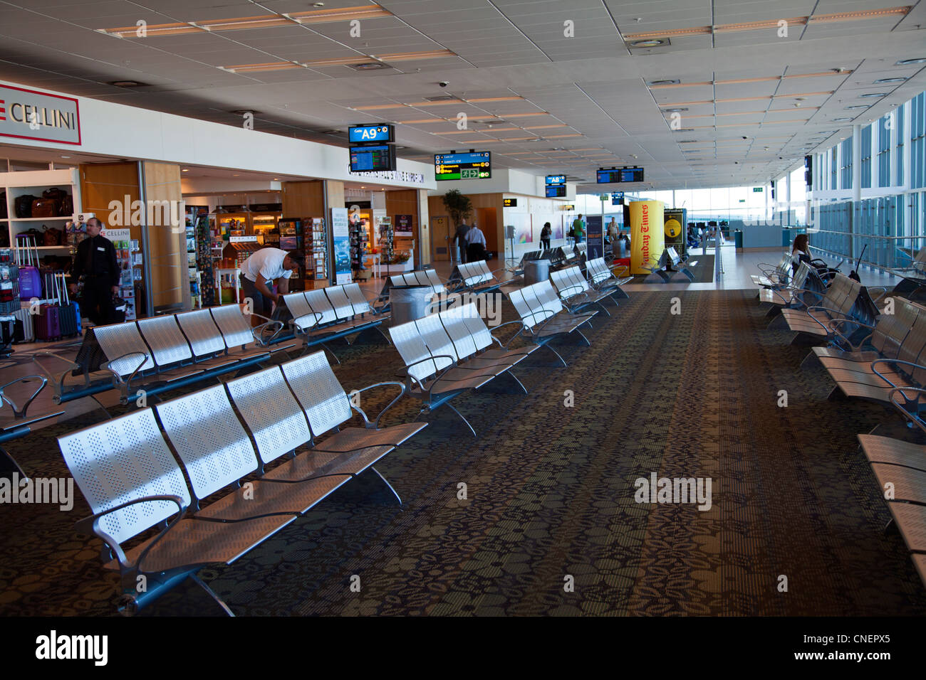 Cape Town International départs nationaux Banque D'Images