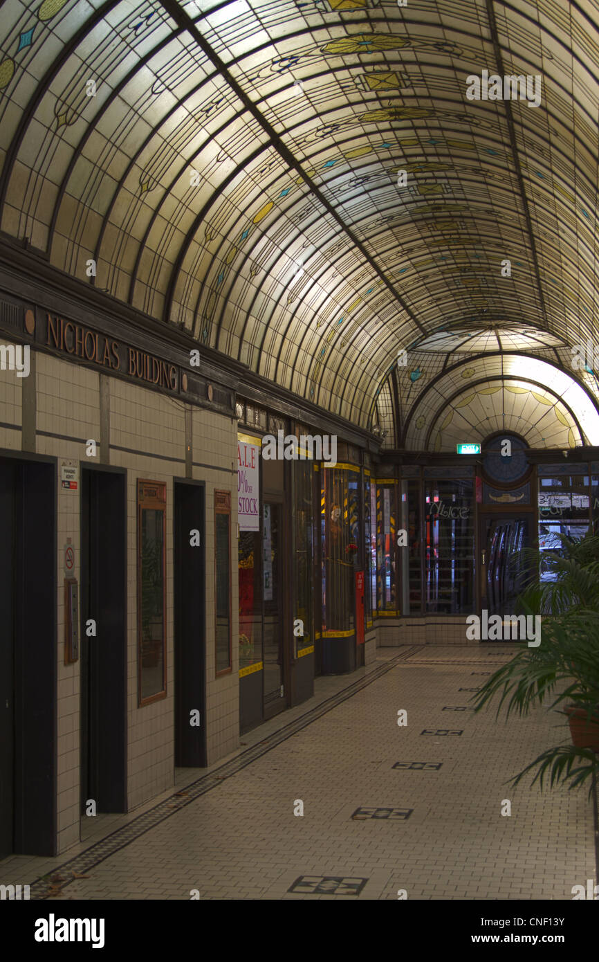 Royal Arcade peuvent être trouvés au large de Swanston Street, à Melbourne. Banque D'Images