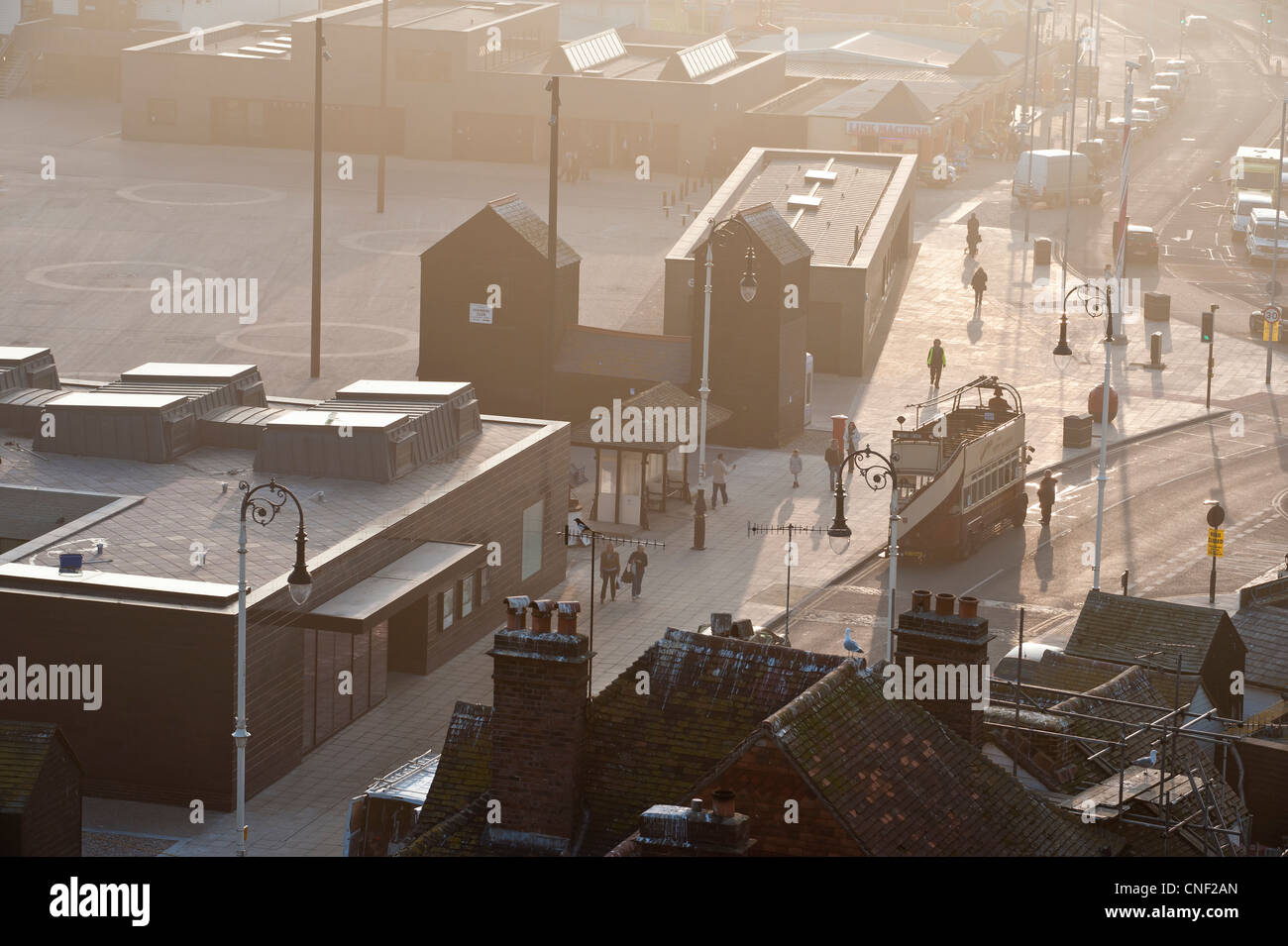 Vue extérieure de la Jerwood Gallery, près de Hastings, East Sussex, Angleterre, Royaume-Uni Banque D'Images