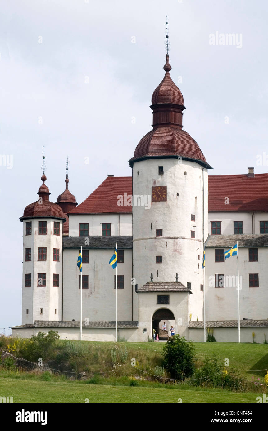 Le Château de Läckö slott lackoslott Kållandsö Örebro Suède Swedish de la Gardie est magnifique château/manoir sur les rives du lac Banque D'Images