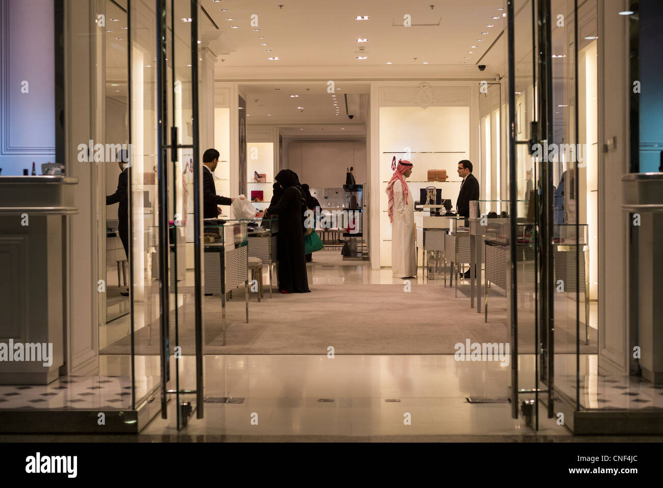 Vêtements Dior boutique, shopping mall, Kingdom Tower/Centre, Riyadh, Arabie Saoudite Banque D'Images