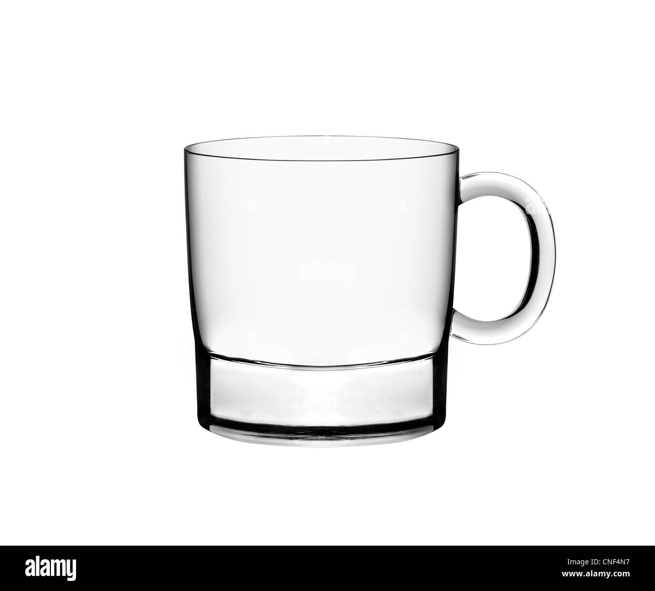 Un verre d'eau vide Banque D'Images