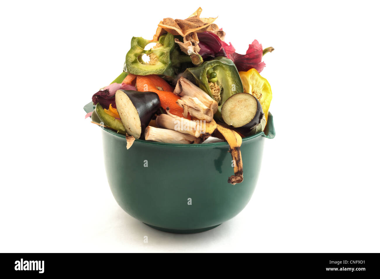 La nourriture des déchets pour recyclage ou compostage Banque D'Images