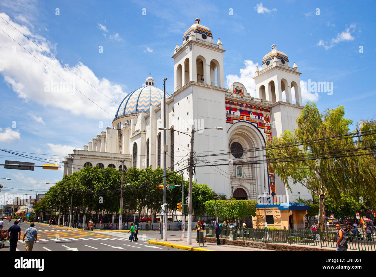 Cathédrale métropolitaine du Saint Sauveur, San Salvador, El Salvador Banque D'Images