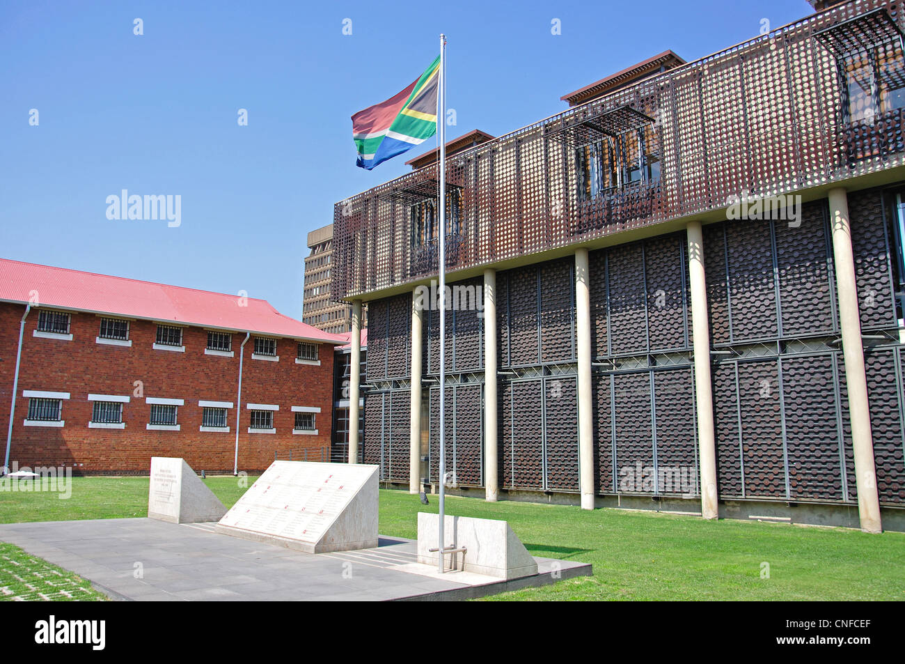 Woman's Prison à Vieux Fort complexe carcéral, Constitution Hill, Hillbrow, Johannesburg, Gauteng, Afrique du Sud Banque D'Images