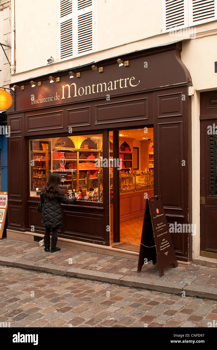 Pâtisserie à Montmartre Banque D'Images