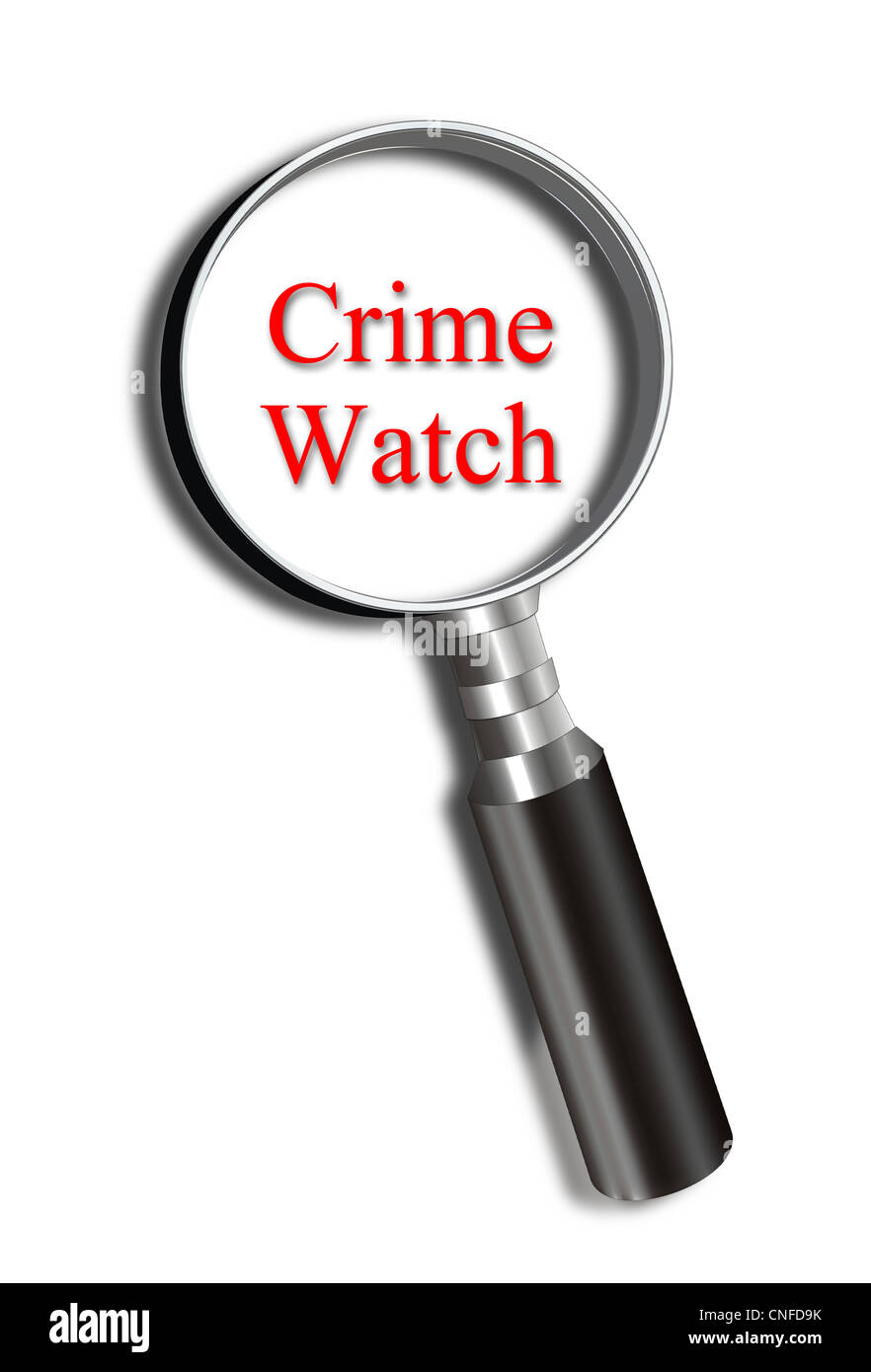 Crime Watch. Banque D'Images
