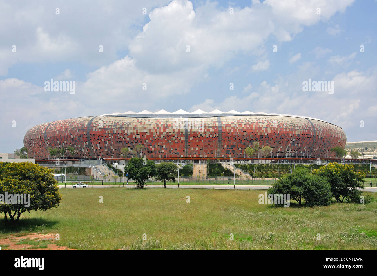 Soccer City Stadium, Nasrec, Johannesburg, la Province de Gauteng, Afrique du Sud Banque D'Images