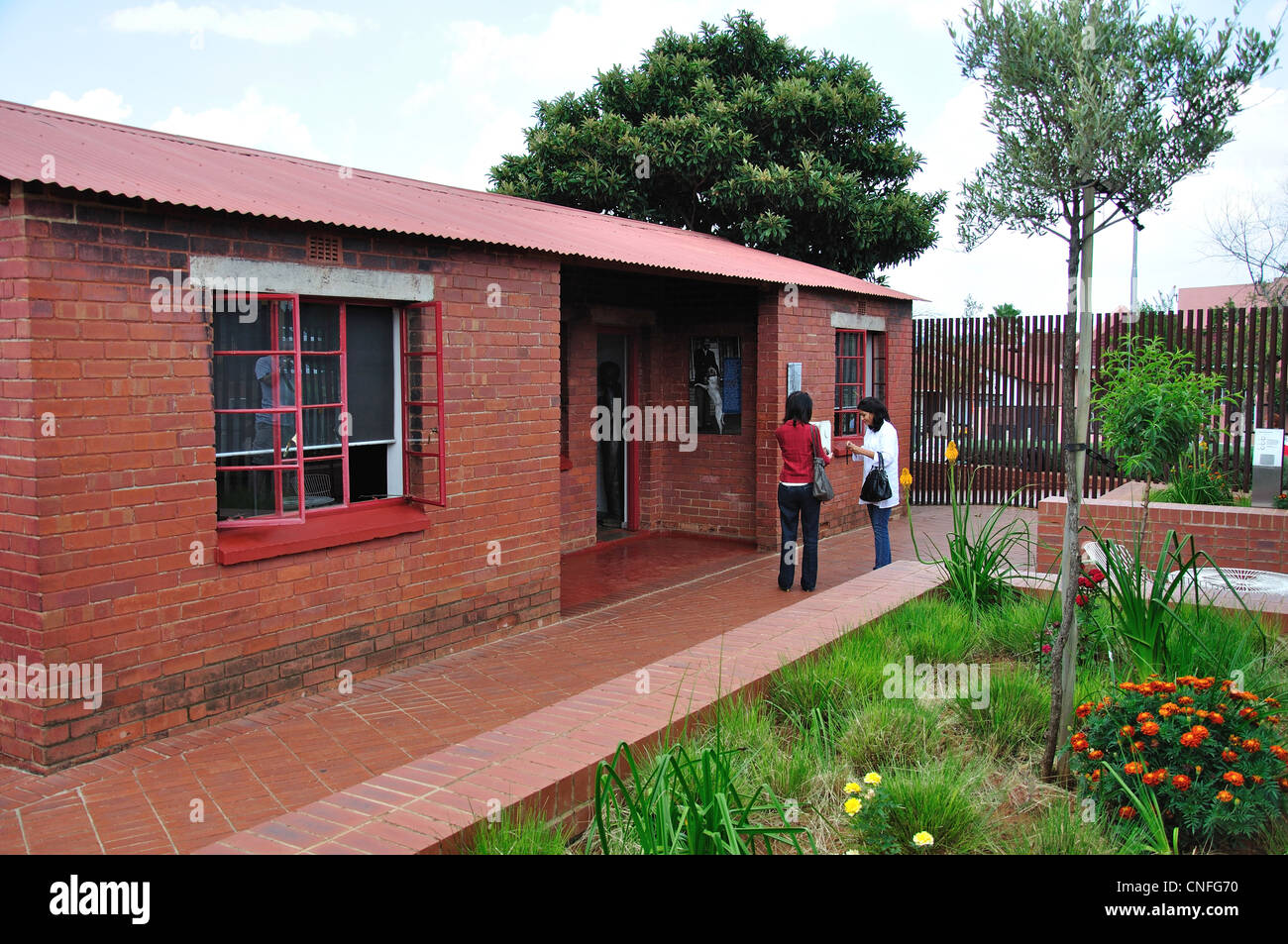 La Nelson Mandela National Museum de l'ancienne maison, Orlando, Soweto, Johannesburg, la Province de Gauteng, Afrique du Sud Banque D'Images