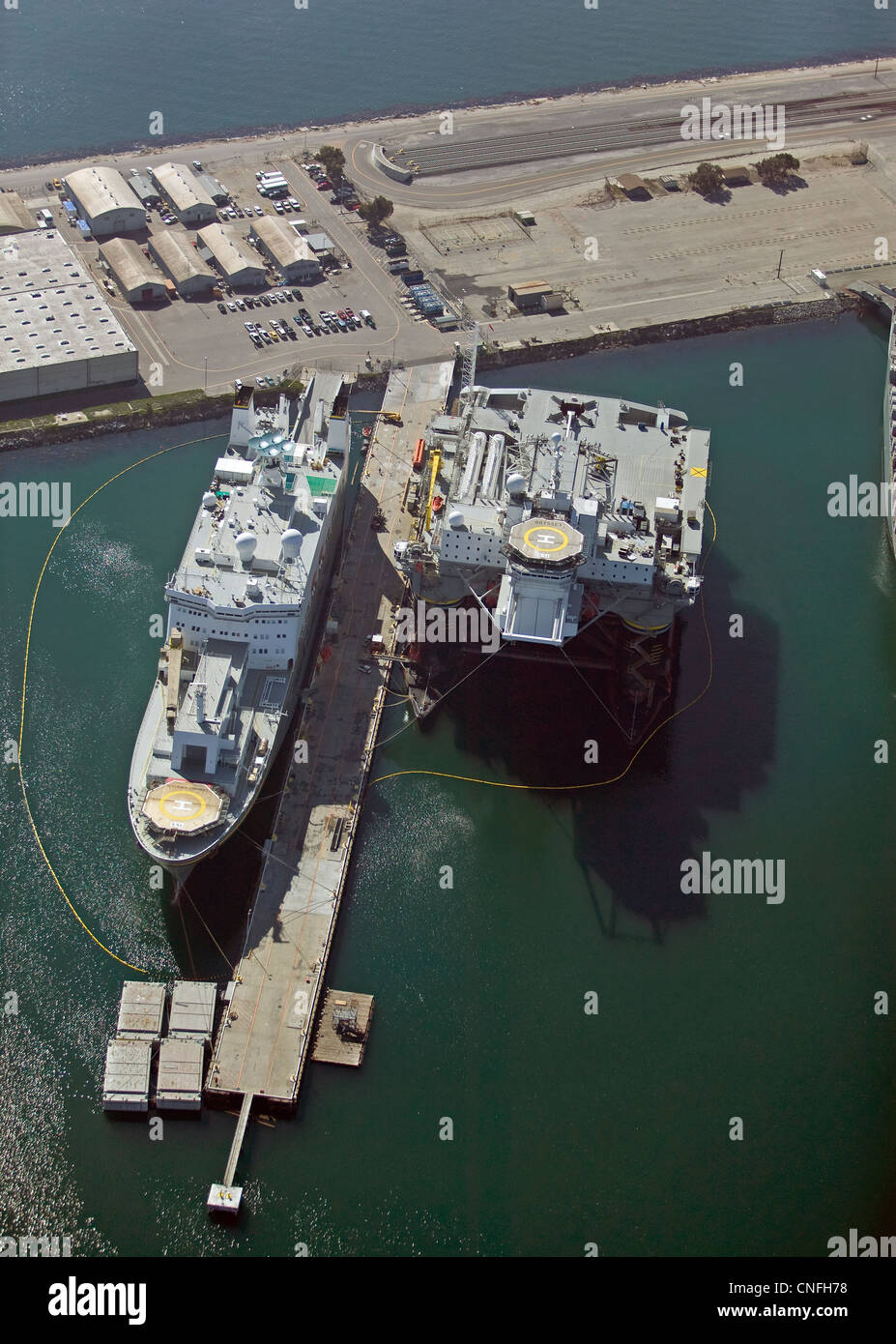 Photographie aérienne Sea Launch Commander Port de Long Beach Californie Banque D'Images