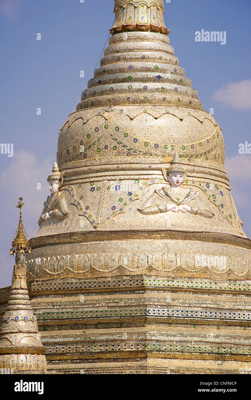 Central, stupa bouddhiste Kalaw, Birmanie. Myanmar Banque D'Images