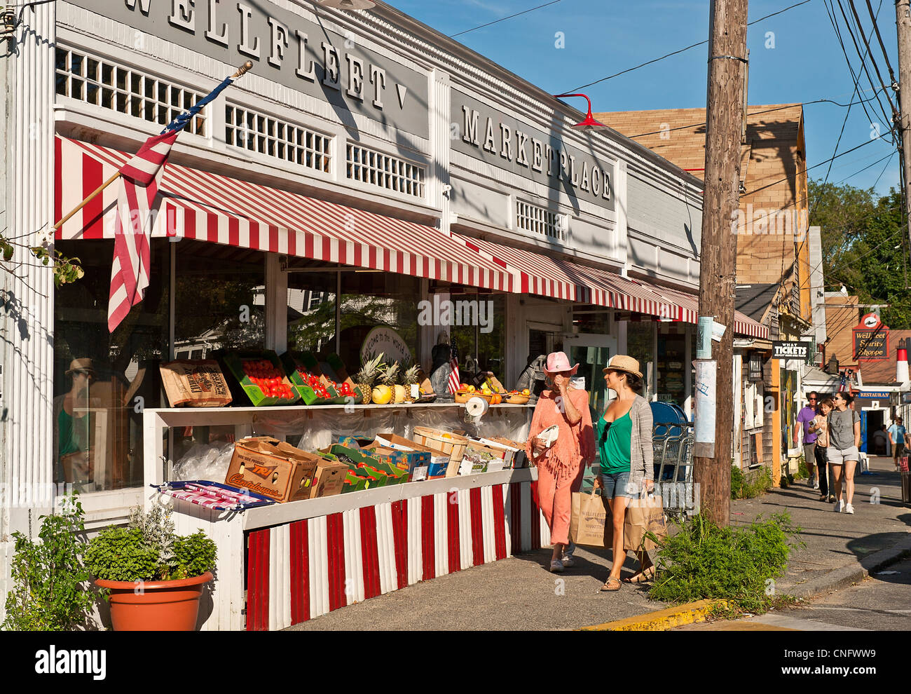 Wellfleet marché, cape cod, ma Banque D'Images