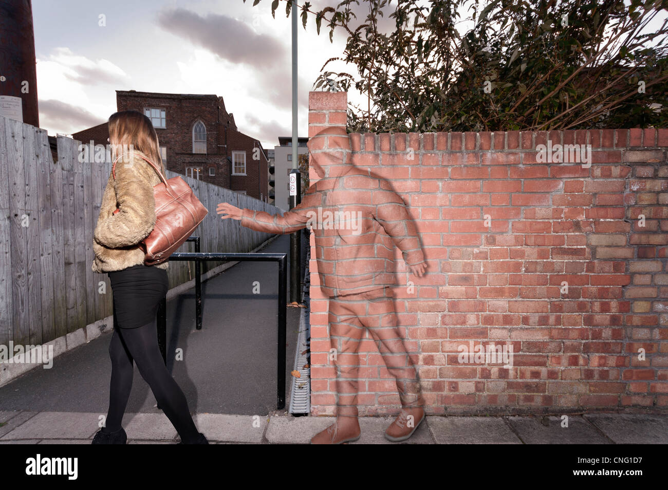 Voleur de rue Banque D'Images