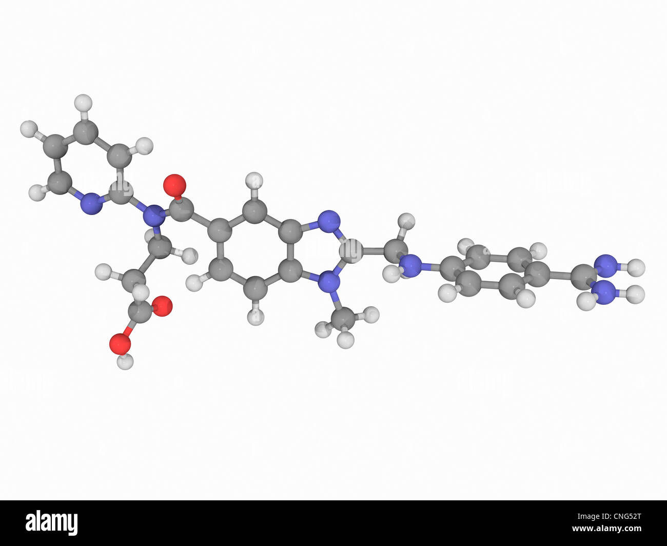 Le dabigatran molécule pharmaceutique Banque D'Images
