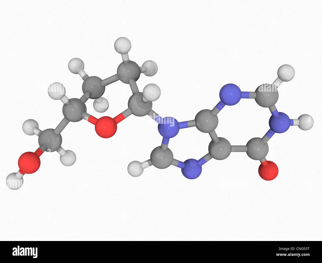 Didanosine molécule pharmaceutique Banque D'Images