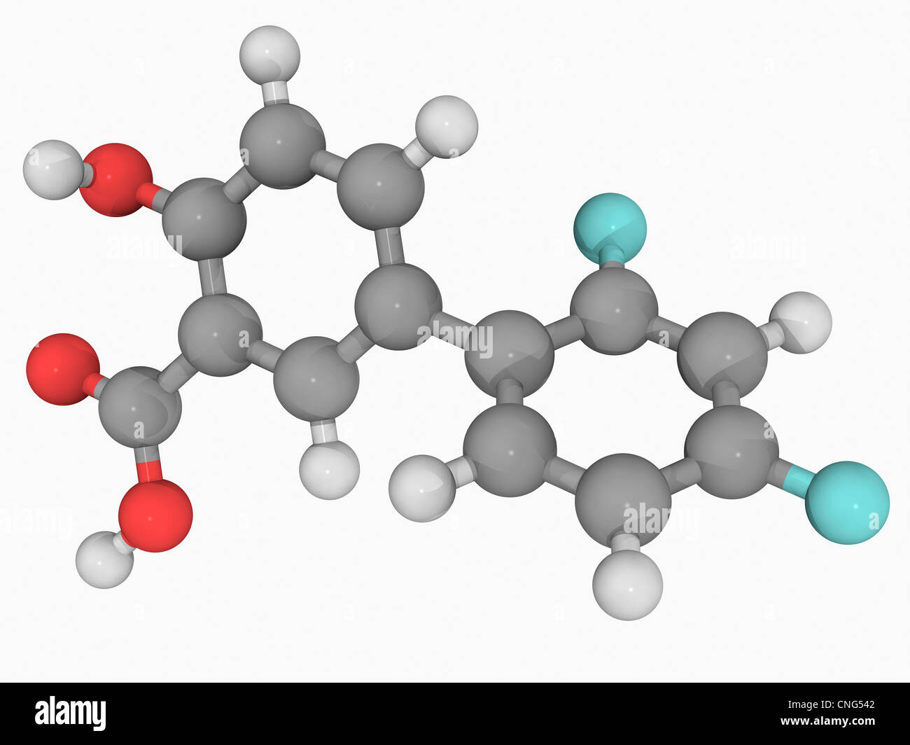 Diflunisal molécule pharmaceutique Banque D'Images